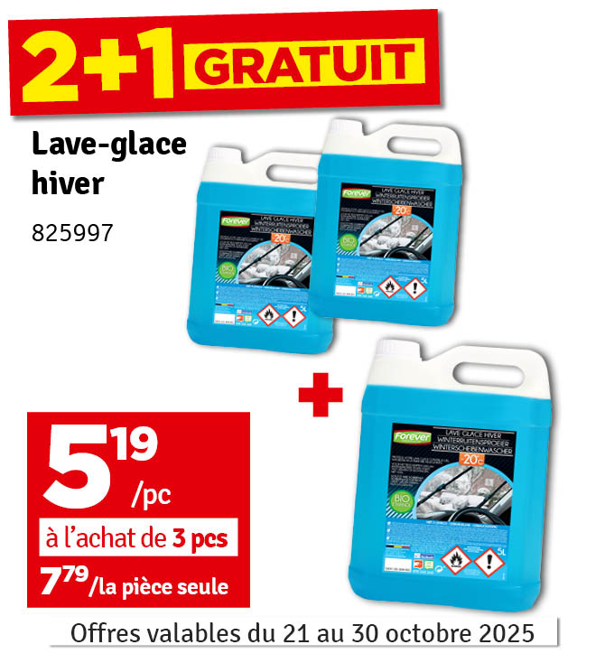 Lave-glace antigel -20°C 5 L FOREVER